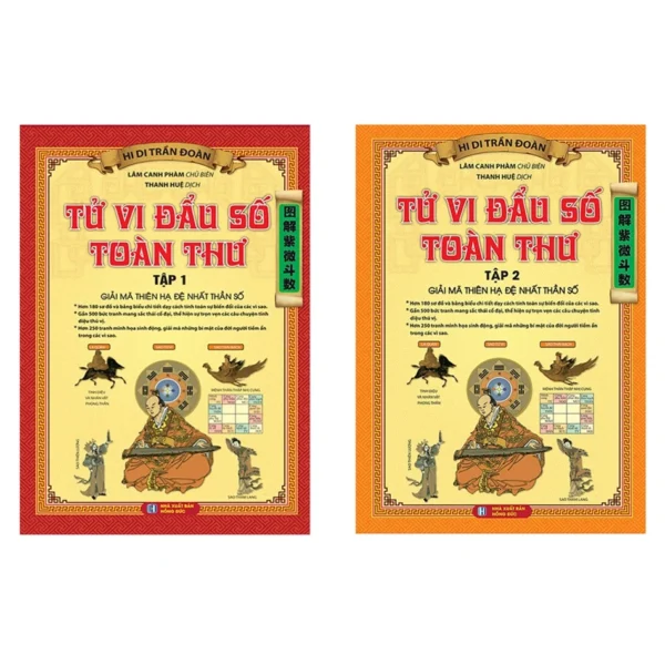 Sách - Combo Tử Vi Đẩu Số Toàn Thư (Trọn Bộ 2 Tập)